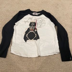 Hanna Andersson Star Wars Halloween Darth Vader tee shirt 4T